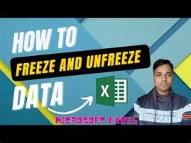 How do you unfreeze data?