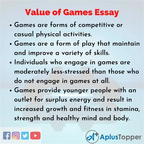 What is the value of games