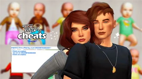 How do you cheat twin or triplet in sims 4