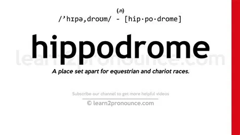 Whats the meaning of the word hippodrome