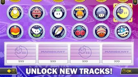 How do you unlock more tracks on mario kart switch