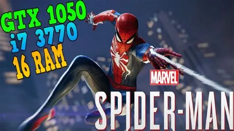 Can a gtx 1050 run spider-man