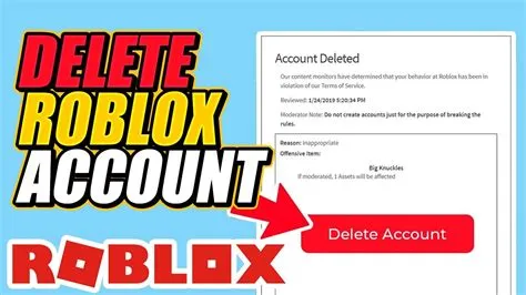 How long is your roblox account deleted