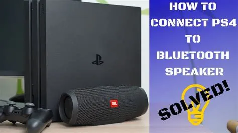 Can i use my ps4 as a bluetooth speaker