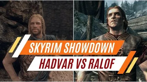 What happens to ralof if you choose hadvar