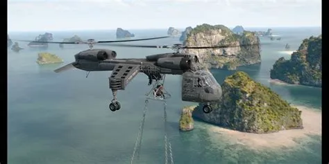 Could a helicopter lift a ship in uncharted