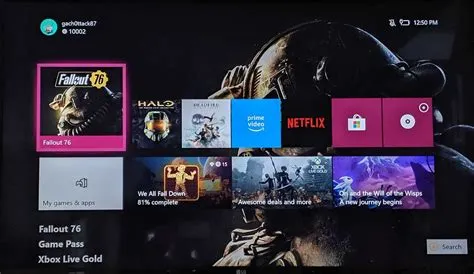 Why is my xbox home screen black