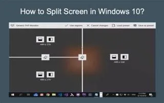 How do i set my screen to split?