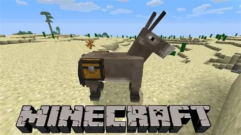 Can i ride a donkey in minecraft