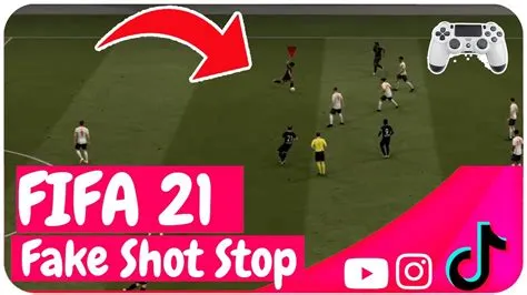 How do you fake a shot in fifa 21