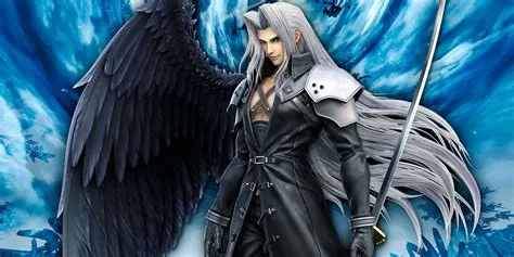 Why is sephiroths wing black