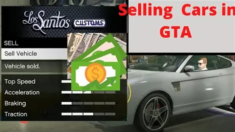 Why cant i sell stolen car gta online