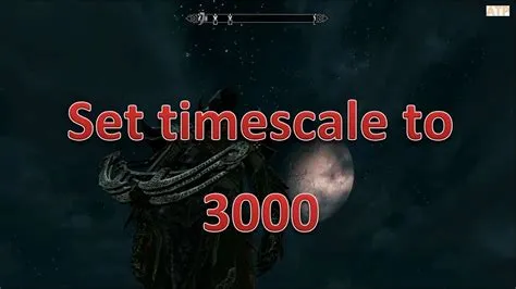 What is time scale in skyrim