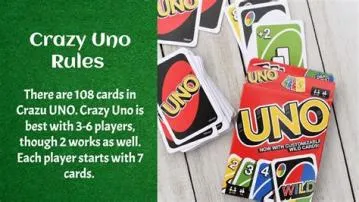 What are the rules for crazy uno?