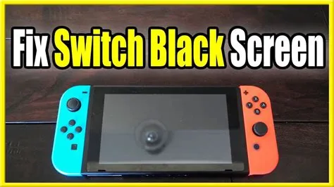 Why is my nintendo switch on but screen is black