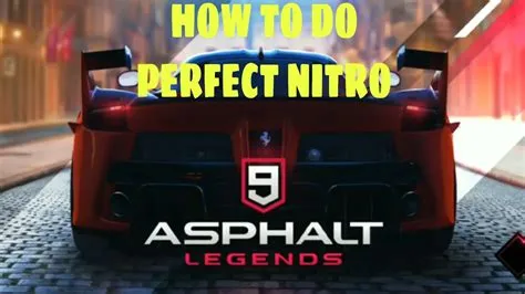 How to do perfect nitro in asphalt 9 nintendo switch