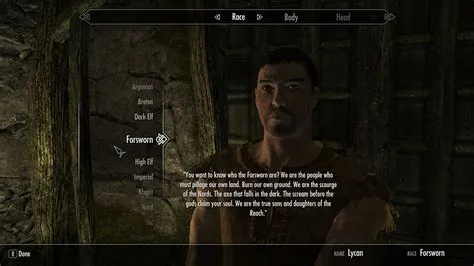 What race is forsworn