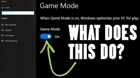 What exactly does game mode do