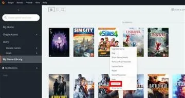 What happens if i uninstall sims from origin?