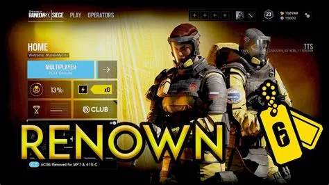 Can you buy r6 renown