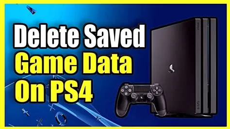 What happens when you delete a game on ps4