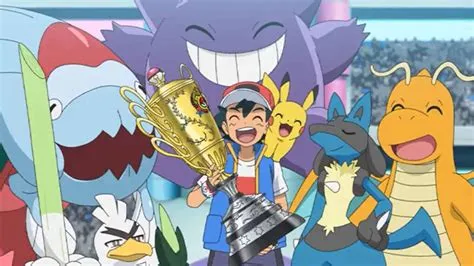 Which pokémon does ash finally win