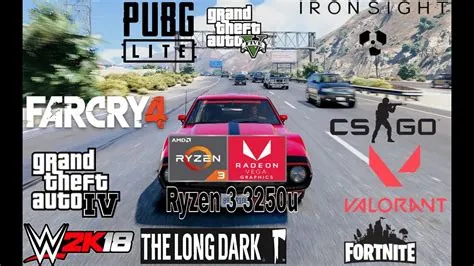 Can ryzen 3 3250u run gta 5