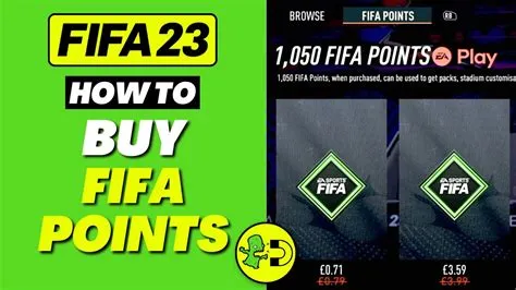 Can you buy fifa points on the web app 23