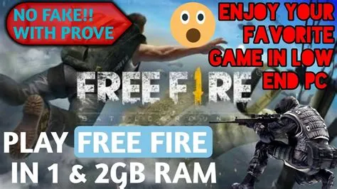 Can free fire play on 2gb ram