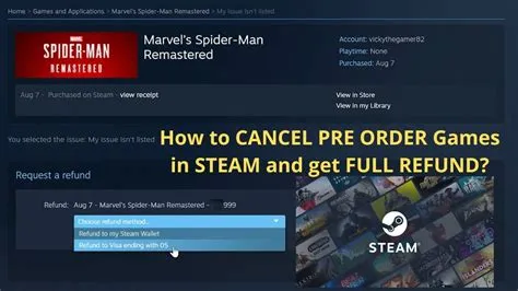 How to cancel steam order