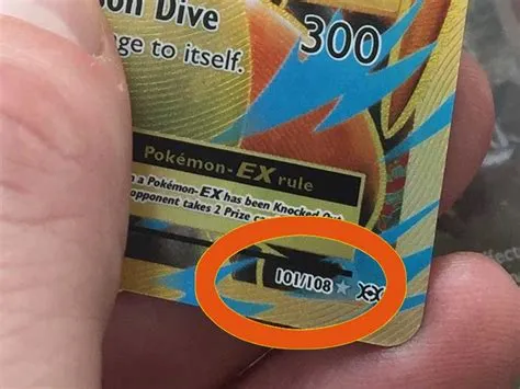 What do the numbers on pokémon cards mean