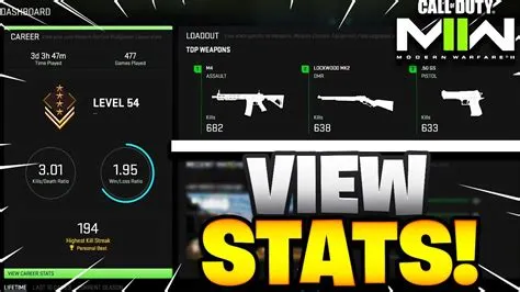 How do i check my stats in mw2