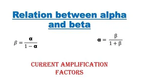 What is the relation between alpha and beta