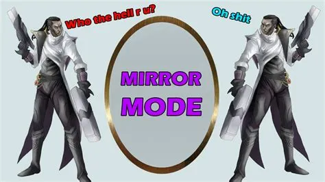 Why do i look better in mirror mode