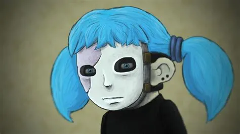 Does sally face have a fake eye