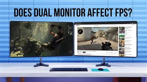 Does dual monitor affect fps