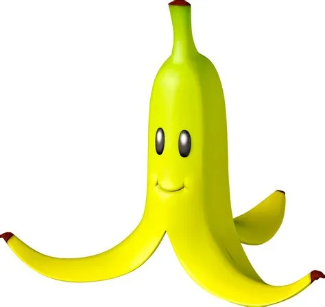 How do you hold a banana behind mario kart