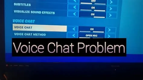 How do i fix voice chat not working in games