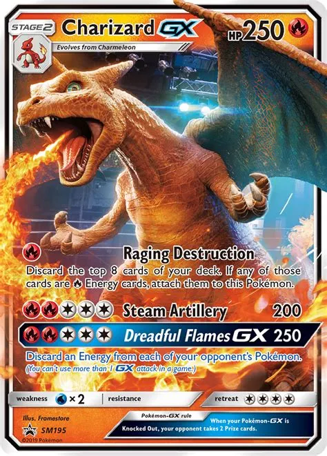 How many charizard gx cards are there