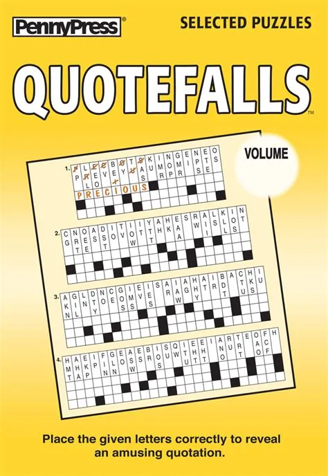 What is a quotefall puzzle