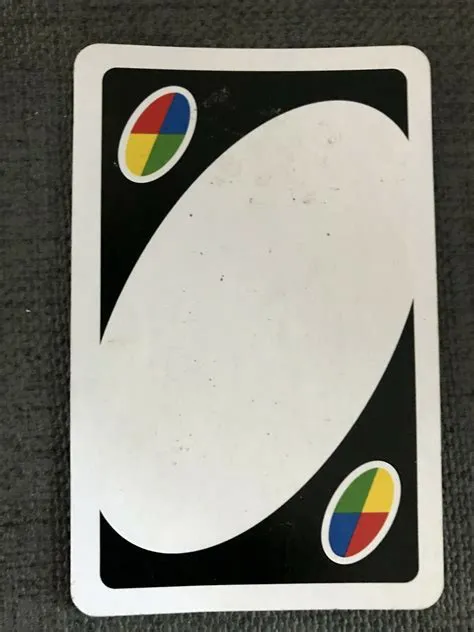 What does a blank uno card mean