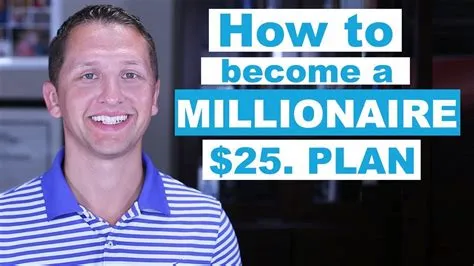 How do i become a millionaire by 25