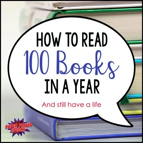 How to read 100 books a year