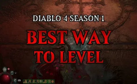 What is the fastest way to level up in diablo 3 ps4