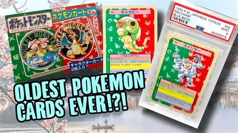 What are the oldest pokémon cards called