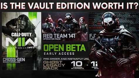 What is the difference between cross gen bundle and vault edition mw2