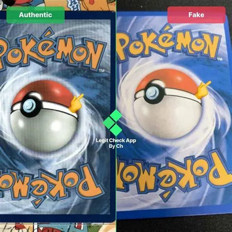 Are fake pokémon cards darker