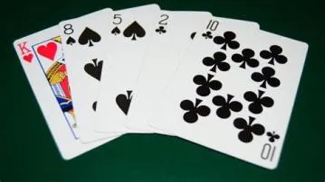 What cards are bad in poker?