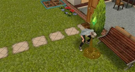 What causes sims to vomit