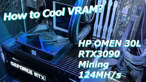 How hot is vram 3090 mining